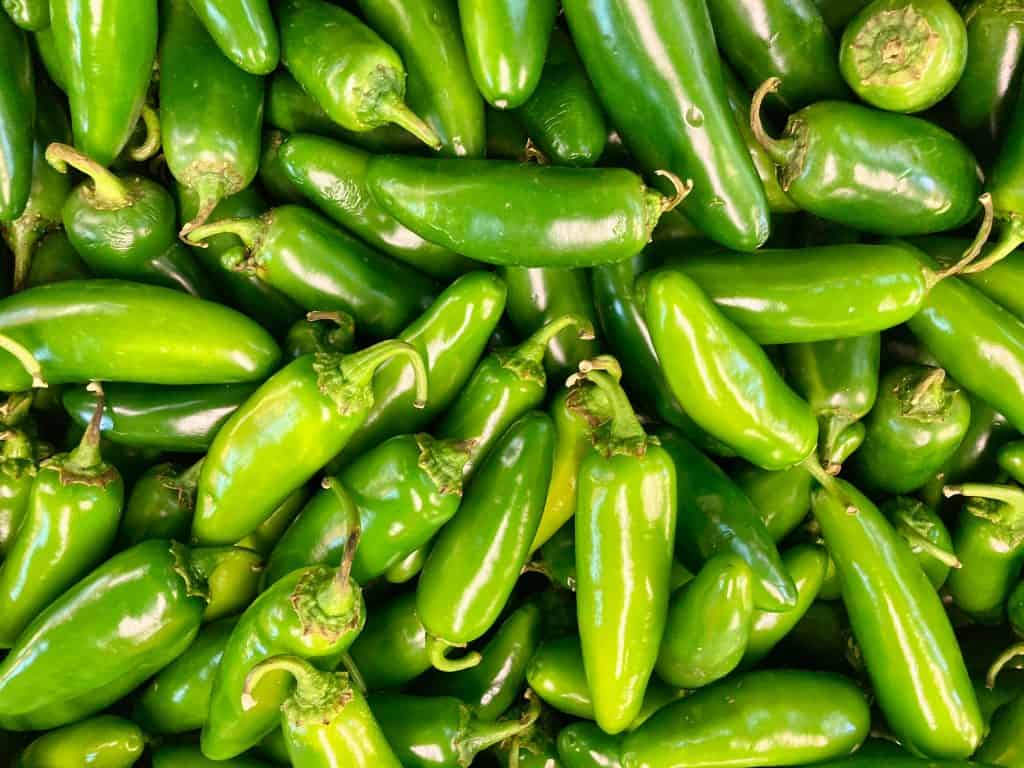group of jalapeno peppers