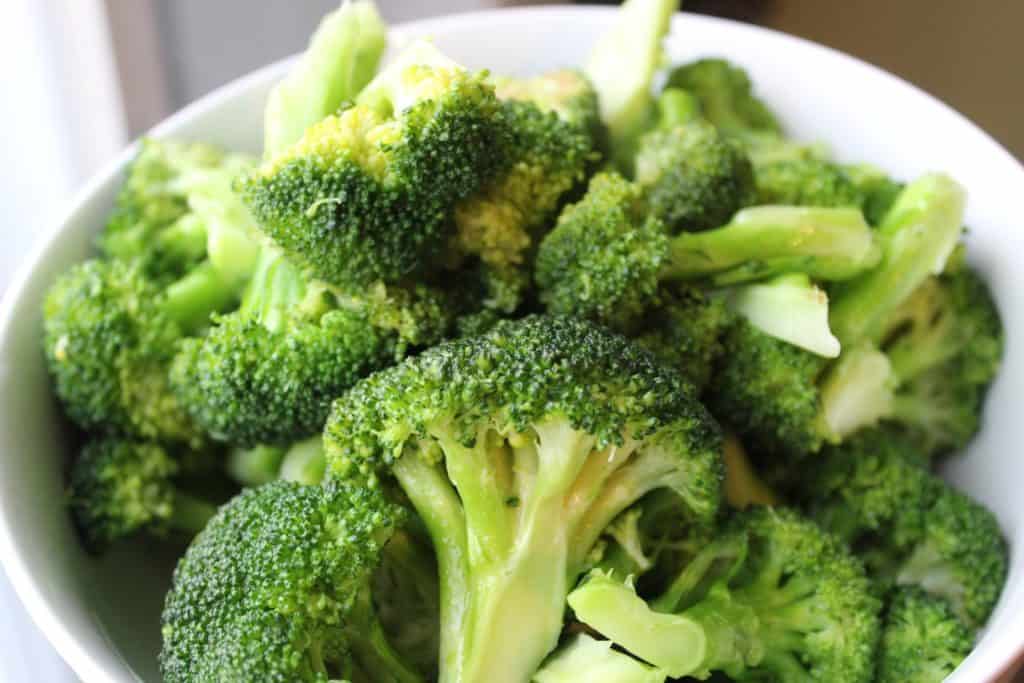 broccoli in white bowl